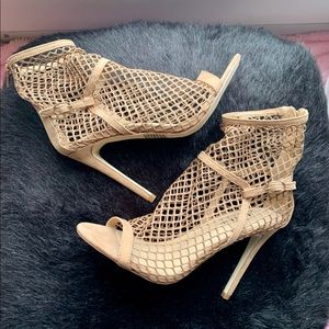 Just Fab mesh Ankle booties